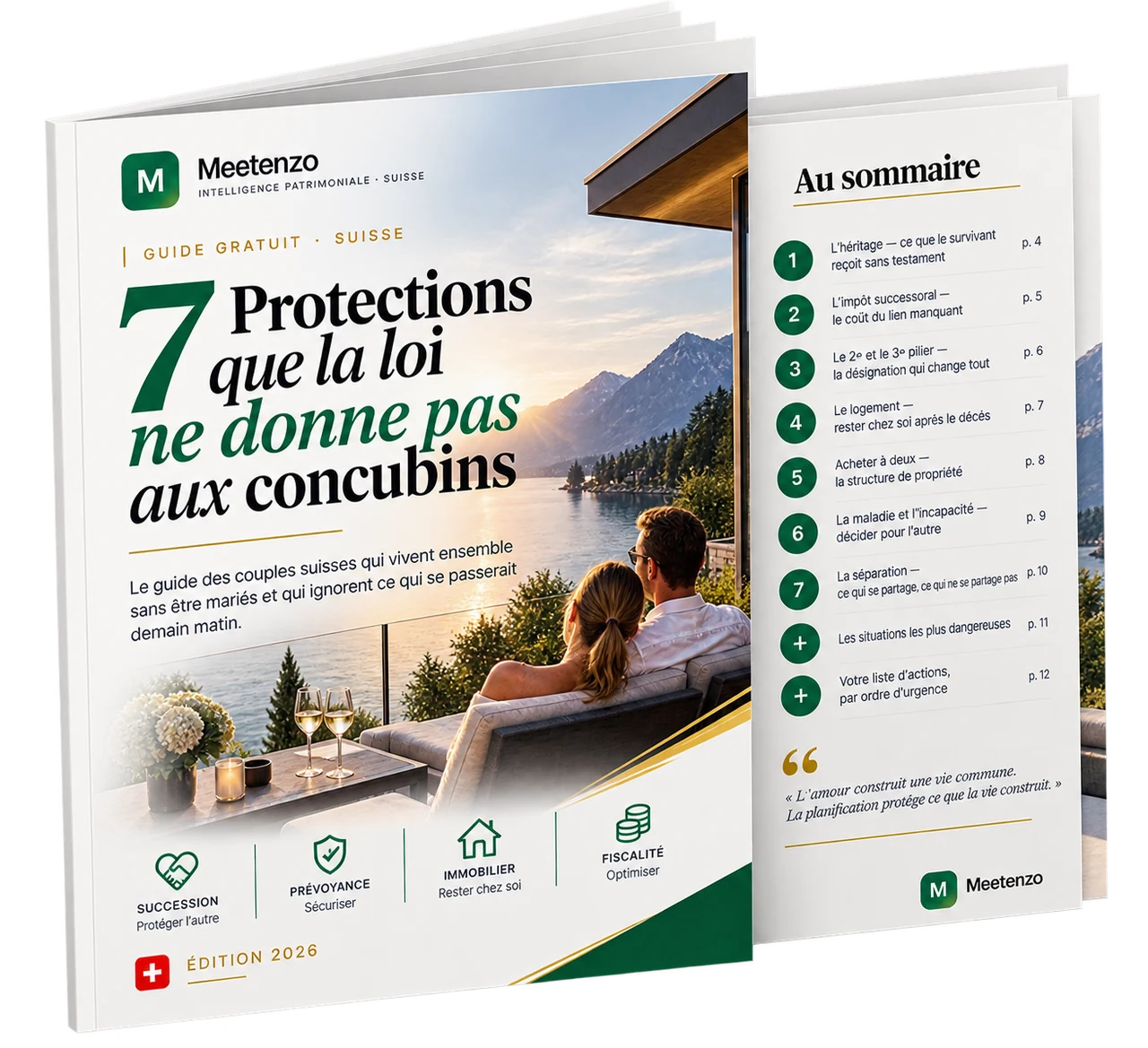 Couverture du guide 7 protections que la loi ne donne pas aux concubins
