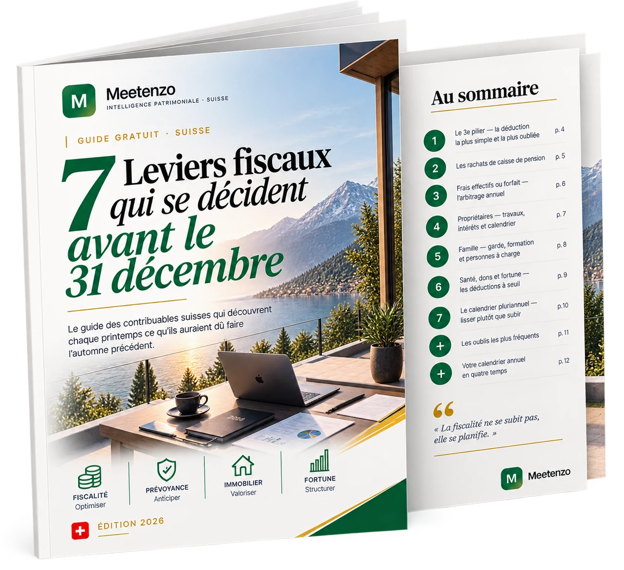 Couverture du guide 7 leviers fiscaux qui se décident avant le 31 décembre