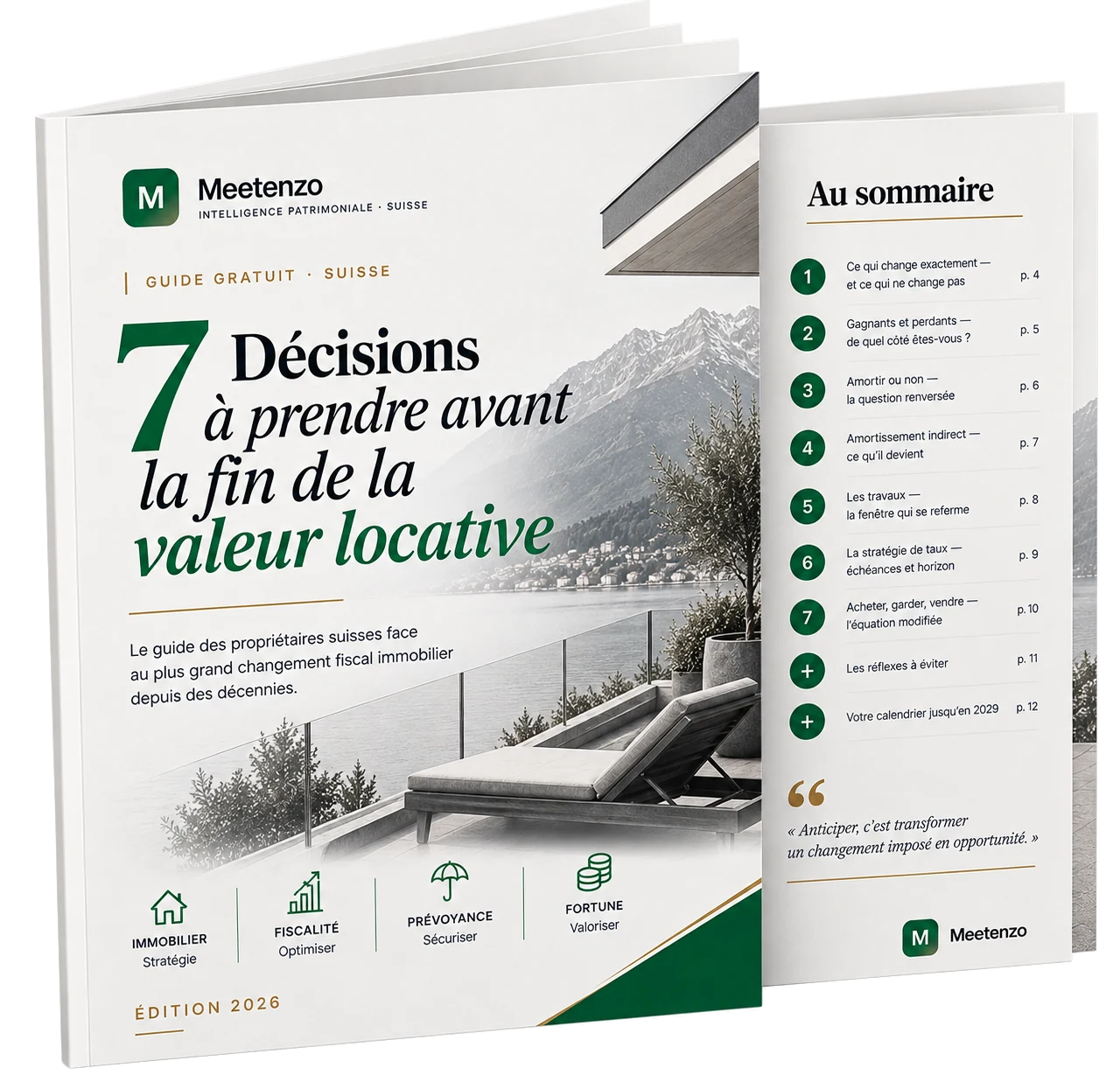 Couverture du guide 7 décisions à prendre avant la fin de la valeur locative